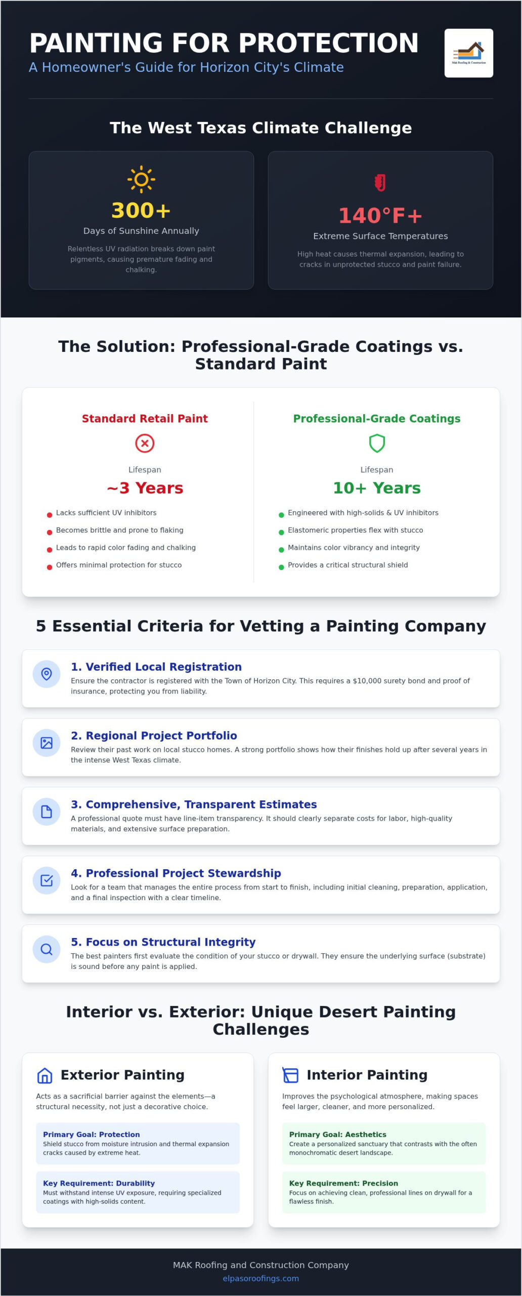 Choosing the Best Residential Painting Company in Horizon City: A 2026 Buying Guide