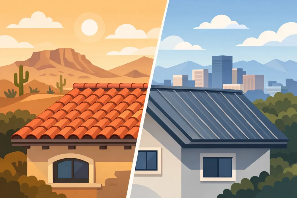 Tile Versus Metal: Which Roof Fits El Paso?