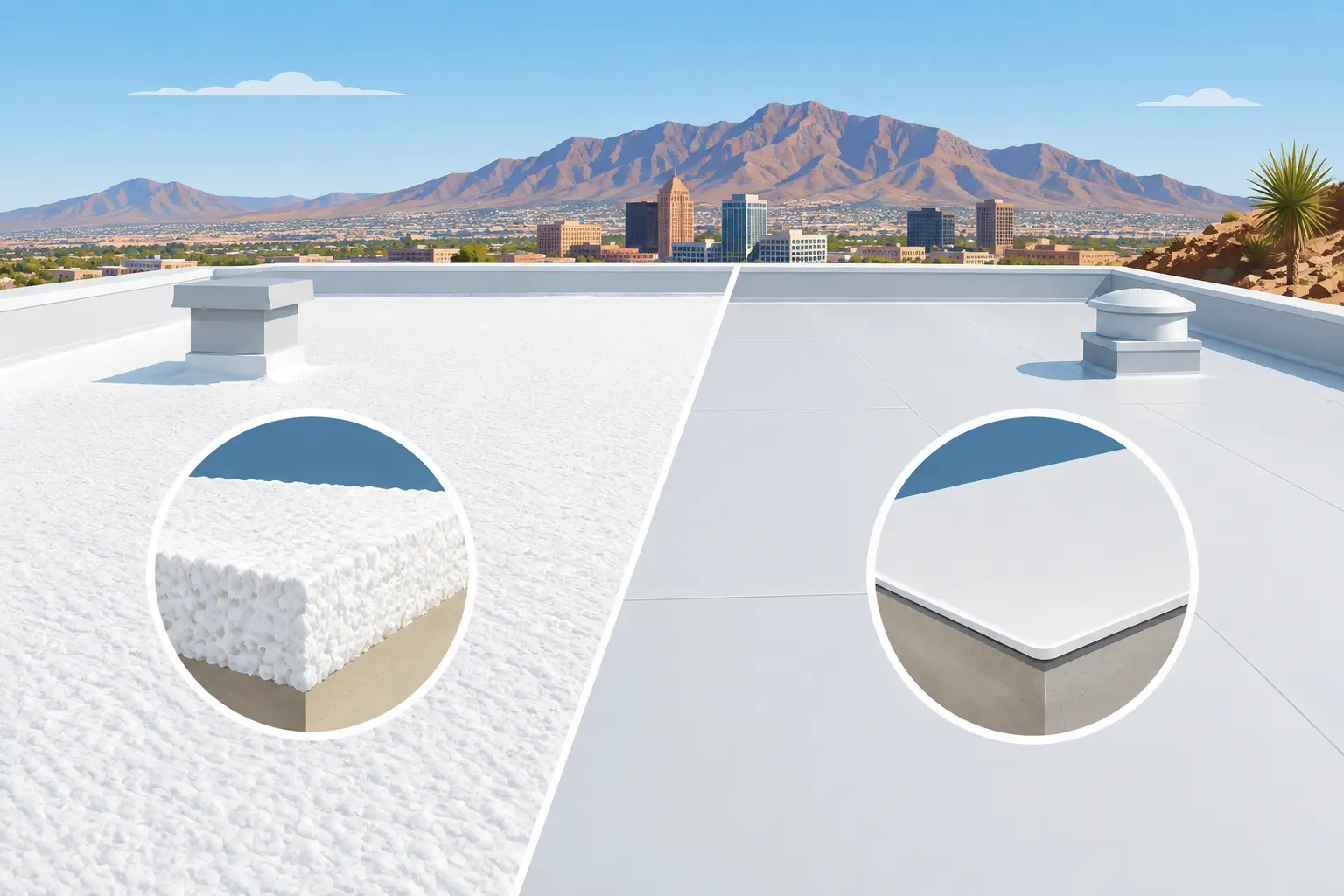 Foam Versus TPO for El Paso Flat Roofs