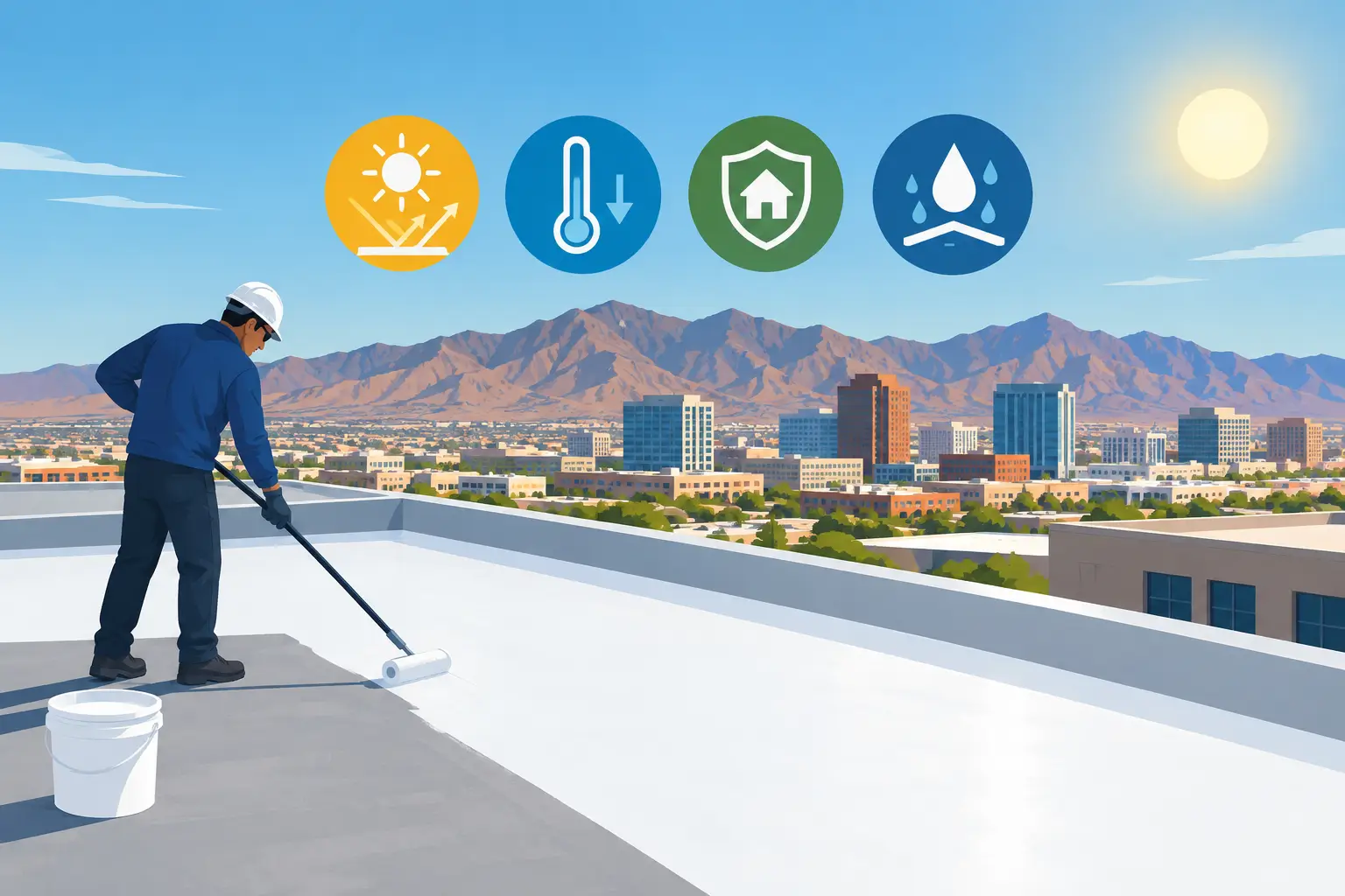 How Roof Coatings Protect Buildings in El Paso