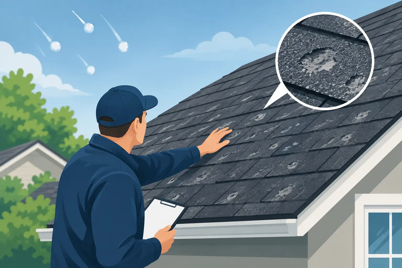 How to Spot Hail Damage Before Leaks Start