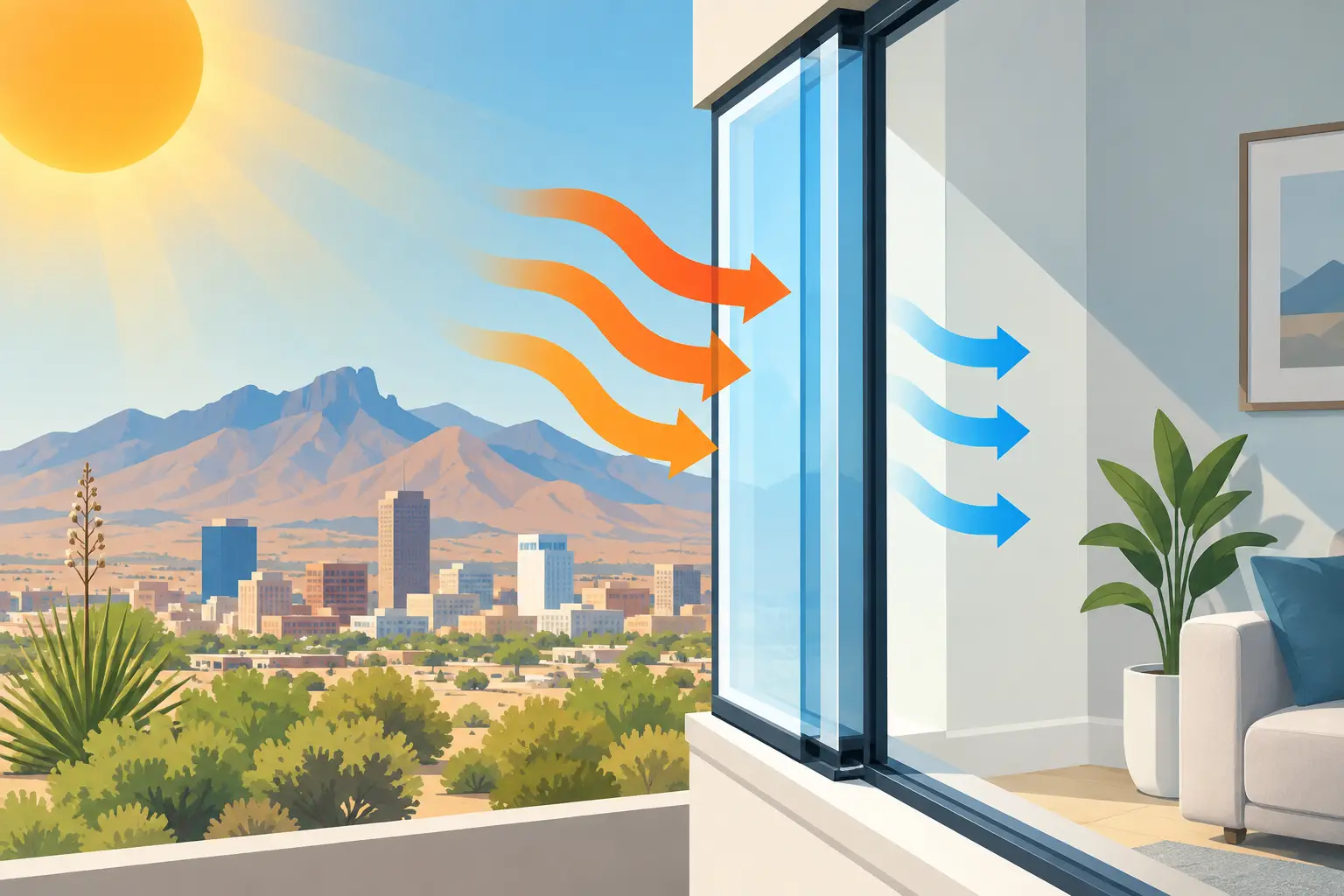 Does Window Glazing Reduce Heat in El Paso?